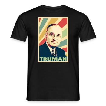 Harry S Truman Colors Vintage - T-shirt homme - noir - Devant - AI Model Male 178 light (178cm)