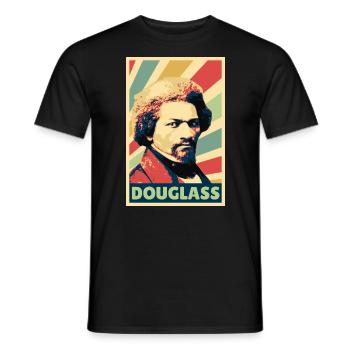 Frederick Douglass Vintage Farben - Männer T-Shirt - Schwarz - Vorne - AI Model Male 178 light (178cm)