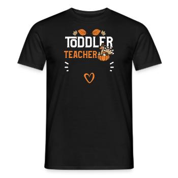 Enseignante pour tout-petits - Action de grâce - T-shirt homme - noir - Devant - AI Model Male 178 light (178cm)