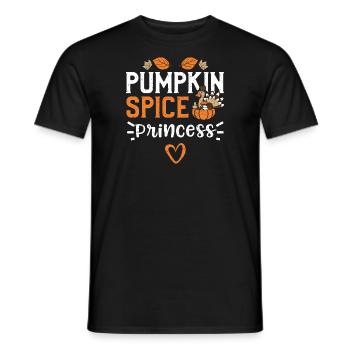 Princesse aux épices de citrouille - T-shirt homme - noir - Devant - AI Model Male 178 light (178cm)