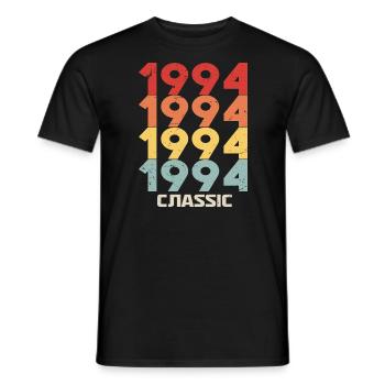 1994 Jubiläum im klassischen Vintage-Stil 1994 - Männer T-Shirt - Schwarz - Vorne - AI Model Male 178 light (178cm)