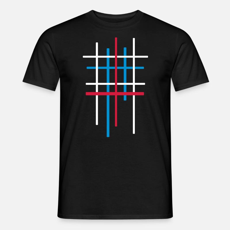 Minimal Muster Vektor - Männer T-Shirt - Schwarz