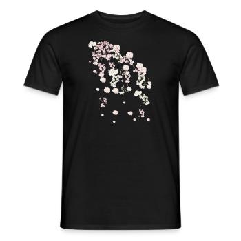 Spring,tendrils,flowers,flowers,flower,floral,flowering - Men's T-Shirt - black - Front - AI Model Male 178 light (178cm)