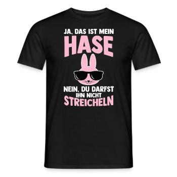 Nagetier Kaninchen Hase - Männer T-Shirt - Schwarz - Vorne - AI Model Male 178 light (178cm)