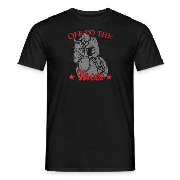 Derby Day Off The Races Horse Racing - Männer T-Shirt - Schwarz - Vorne - AI Model Male 178 light (178cm)
