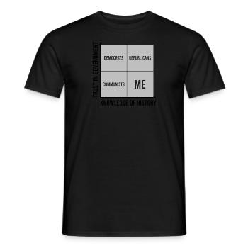 Republican Trust in Government Knowledge of - Männer T-Shirt - Schwarz - Vorne - AI Model Male 178 light (178cm)