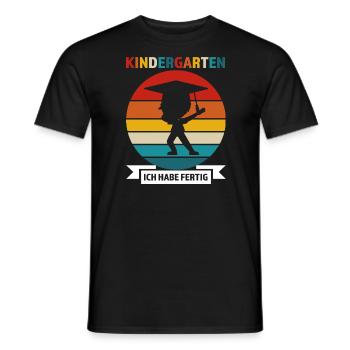 Kindergarten Abschluss KITA-Kind Geschenk - Männer T-Shirt - Schwarz - Vorne - AI Model Male 178 light (178cm)