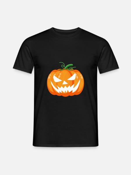 Halloween-Kürbis - Männer T-Shirt - Schwarz