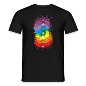 Chakra balance - Men's T-Shirt - black - Front - AI Model Male 178 light (178cm)