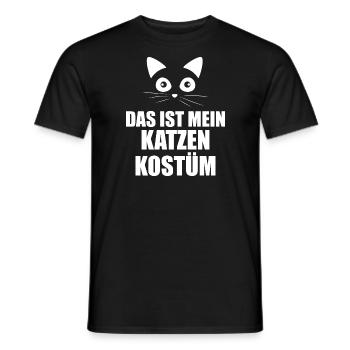 Cat Costume Carnival - Men's T-Shirt - black - Front - AI Model Male 178 light (178cm)
