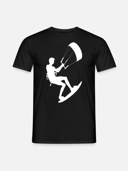 Damen Kitesurfer Kiten Kitesurfen Kitesurf - Männer T-Shirt - Schwarz