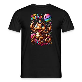 Astrologie-Geburtstag – Skorpion-Party für Kinder - Männer T-Shirt - Schwarz - Vorne - AI Model Male 178 light (178cm)