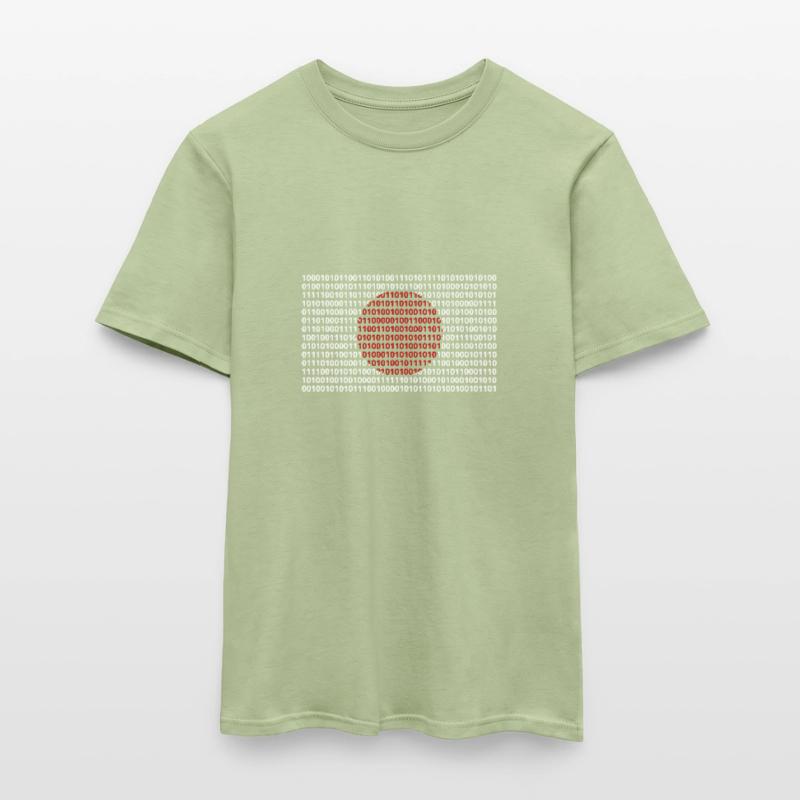 Japan flag numbers binary code byte bit code Men's T-Shirt