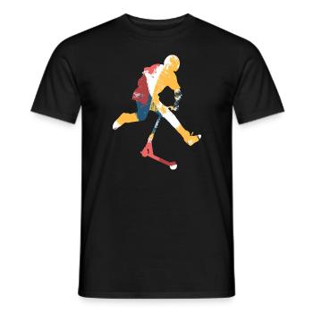 Freestyle-Roller - Männer T-Shirt - Schwarz - Vorne - AI Model Male 178 light (178cm)