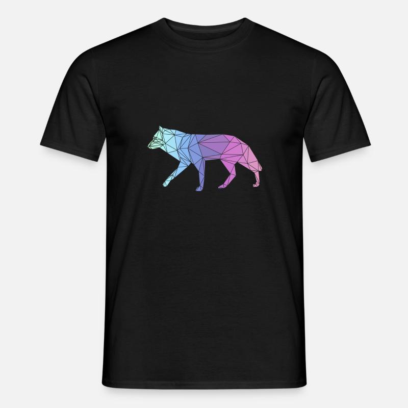 WOLF - Männer T-Shirt - Schwarz