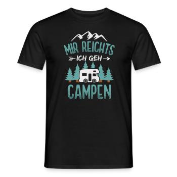 Camping Camper Wohnmobil Campingplatz - Männer T-Shirt - Schwarz - Vorne - AI Model Male 178 light (178cm)