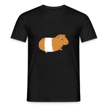 Guinea pig - Men's T-Shirt - black - Front - AI Model Male 178 light (178cm)