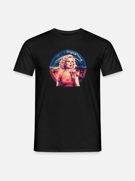 Happy Drinking - Men's T-Shirt - black
