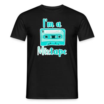 Ich bin ein Mixtape - Männer T-Shirt - Schwarz - Vorne - AI Model Male 178 light (178cm)
