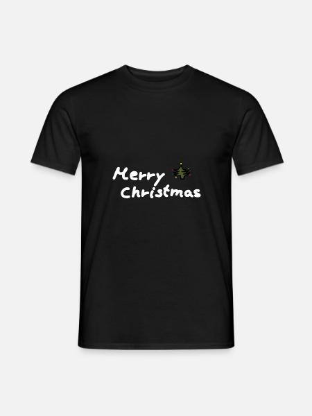 Merry Christmas Weihnachten - Männer T-Shirt - Schwarz