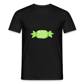 Süßigkeiten Bonbons grün - Männer T-Shirt - Schwarz - Vorne - AI Model Male 178 light (178cm)