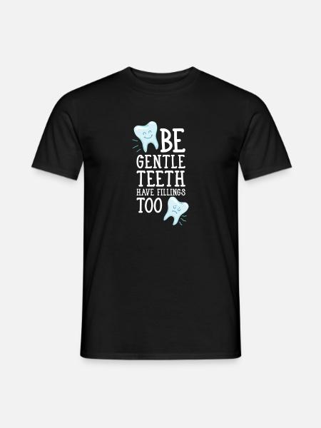 Tand tænder Word Game Tand Påfyldning Sjove ordsprog - Mænd T-shirt - sort