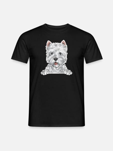 West Highland White Terrier Westie - Men's T-Shirt - black