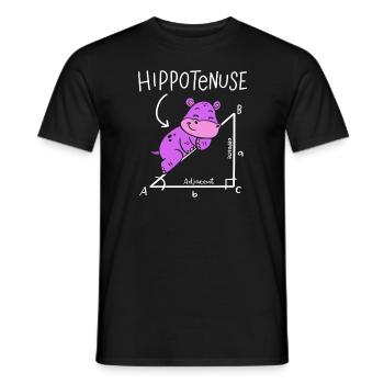 Hippotenuse Hypotenuse Triangle Geometry Math - Männer T-Shirt - Schwarz - Vorne - AI Model Male 178 light (178cm)