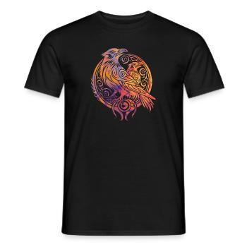 Odins Raben Hugin Munin Tribal Tattoo Wikinger - Männer T-Shirt - Schwarz - Vorne - AI Model Male 178 light (178cm)