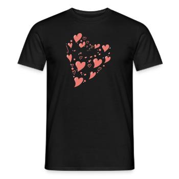 aimer la musique - T-shirt homme - noir - Devant - AI Model Male 178 light (178cm)