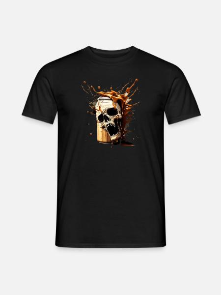 Skull Beer Explosion - Men's T-Shirt - black