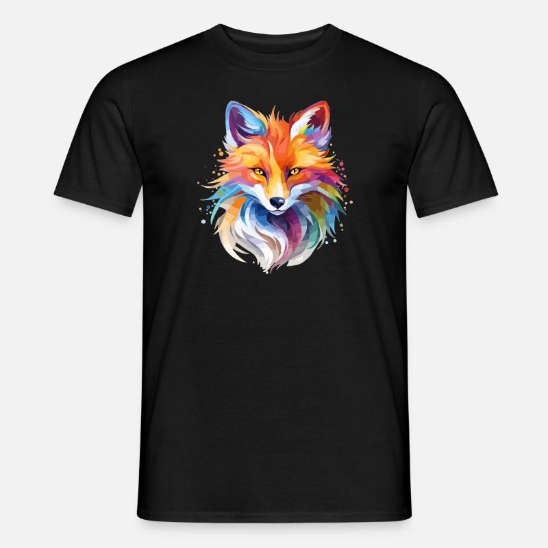 Cool Fox Design - Men’s T-shirt - black