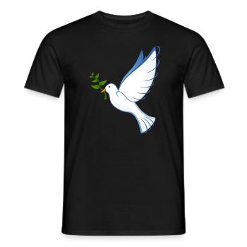 Pigeon - T-shirt homme - noir - Devant - AI Model Male 178 light (178cm)