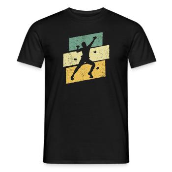 Bouldern Klettern Boulder Kletterer Bergsteiger - Männer T-Shirt - Schwarz - Vorne - AI Model Male 178 light (178cm)