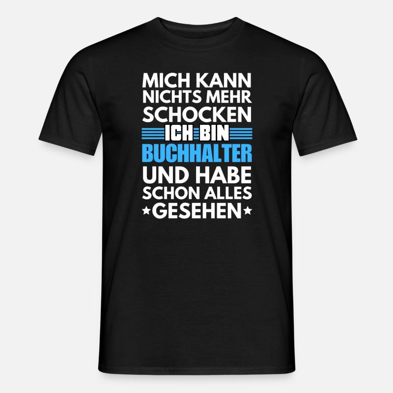 Non-shockable accountant - Men's T-Shirt - black
