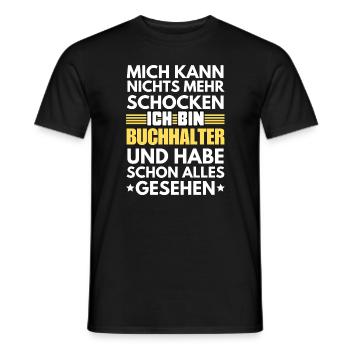 Comptable non choquable - T-shirt homme - noir - Devant - AI Model Male 178 light (178cm)