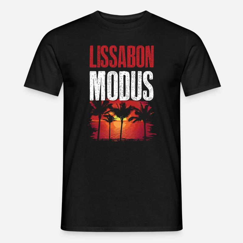Lissabon Modus - Männer T-Shirt - Schwarz