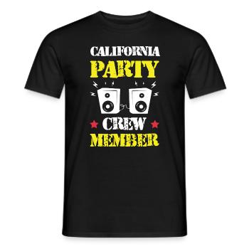 Équipe de fête en Californie - T-shirt homme - noir - Devant - AI Model Male 178 light (178cm)