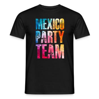 Mexico Party Team Bunt - Männer T-Shirt - Schwarz - Vorne - AI Model Male 178 light (178cm)