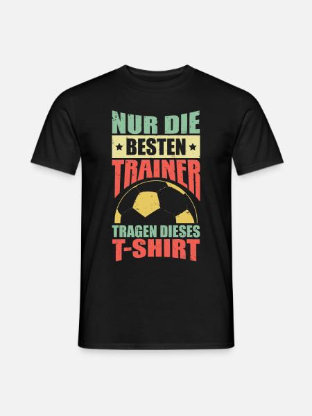 Fußballtrainer Geschenk - Männer T-Shirt - Schwarz