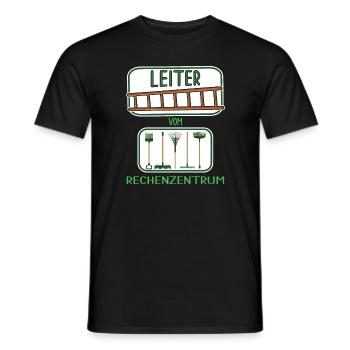 garten kleingarten leiter vom rechenzentrum ernte - Männer T-Shirt - Schwarz - Vorne - AI Model Male 178 light (178cm)