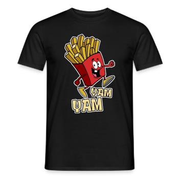 Pommes Yam, Yam - Fast Food - Geschenk - Männer T-Shirt - Schwarz - Vorne - AI Model Male 178 light (178cm)