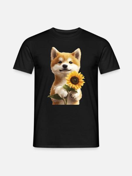 Akita - Männer T-Shirt - Schwarz