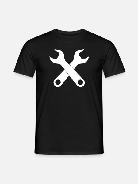 Schraubenschlüssel - Männer T-Shirt - Schwarz