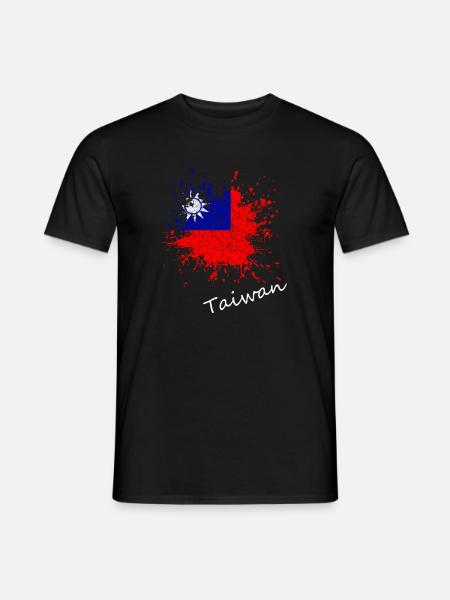 Taiwan - Männer T-Shirt - Schwarz
