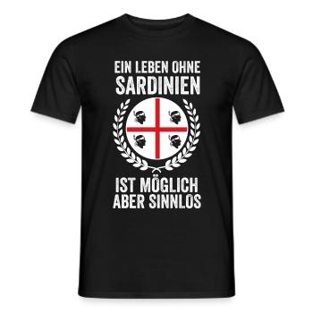 Sardegna Cagliari Italy Italian Sardinia - Men's T-Shirt - black - Front - AI Model Male 178 light (178cm)