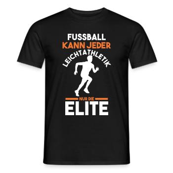 Leichtathletik - Männer T-Shirt - Schwarz - Vorne - AI Model Male 178 light (178cm)