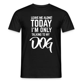 chien - T-shirt homme - noir - Devant - AI Model Male 178 light (178cm)