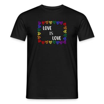 Liebe ist Liebe - Männer T-Shirt - Schwarz - Vorne - AI Model Male 178 light (178cm)