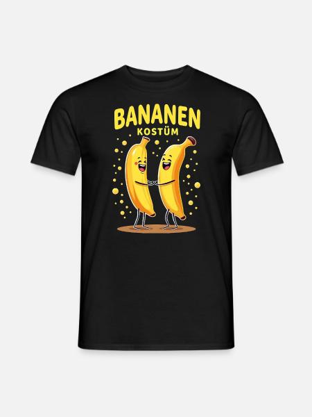 Banane Bananen Kostüm lustig Obst Frucht Karneval - Männer T-Shirt - Schwarz